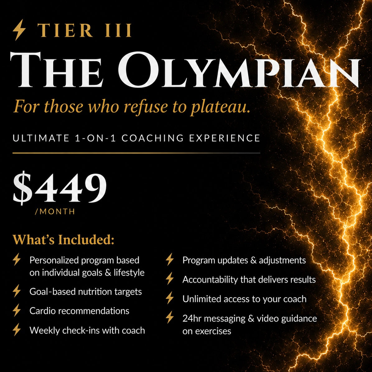 Tier III | The Olympian